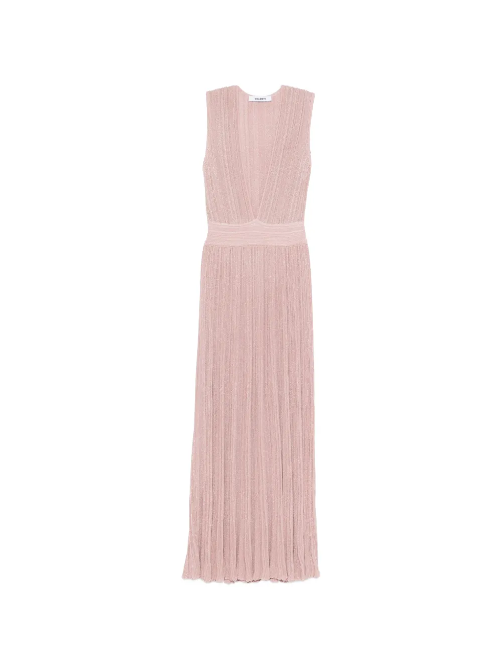 Antonino Valenti V-neck pleated maxi dress - Rosa