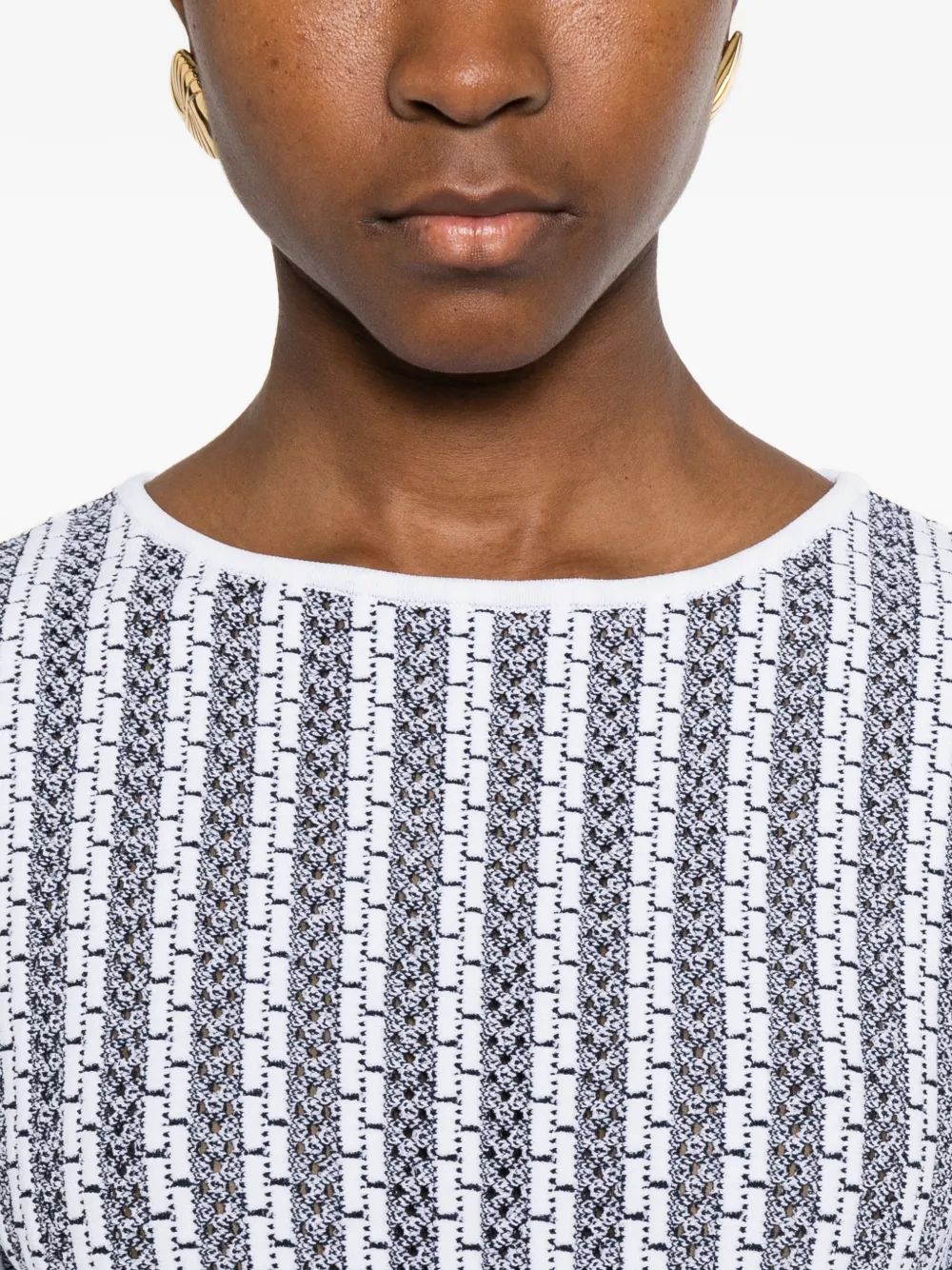Antonino Valenti Mimosa mini-jurk met korte mouwen Wit