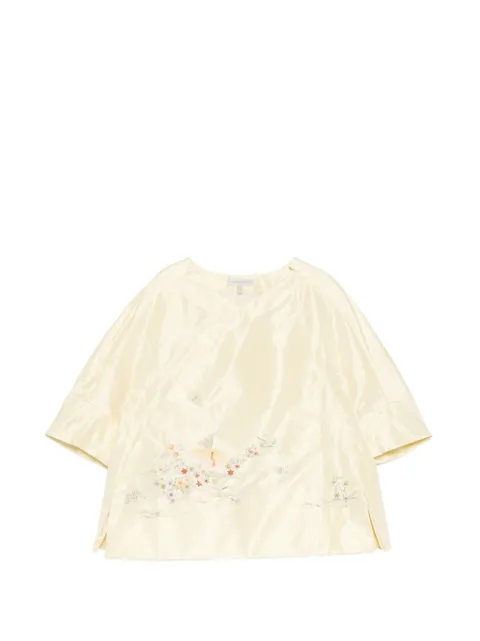 SHIATZY CHEN broderet top i silkesatin