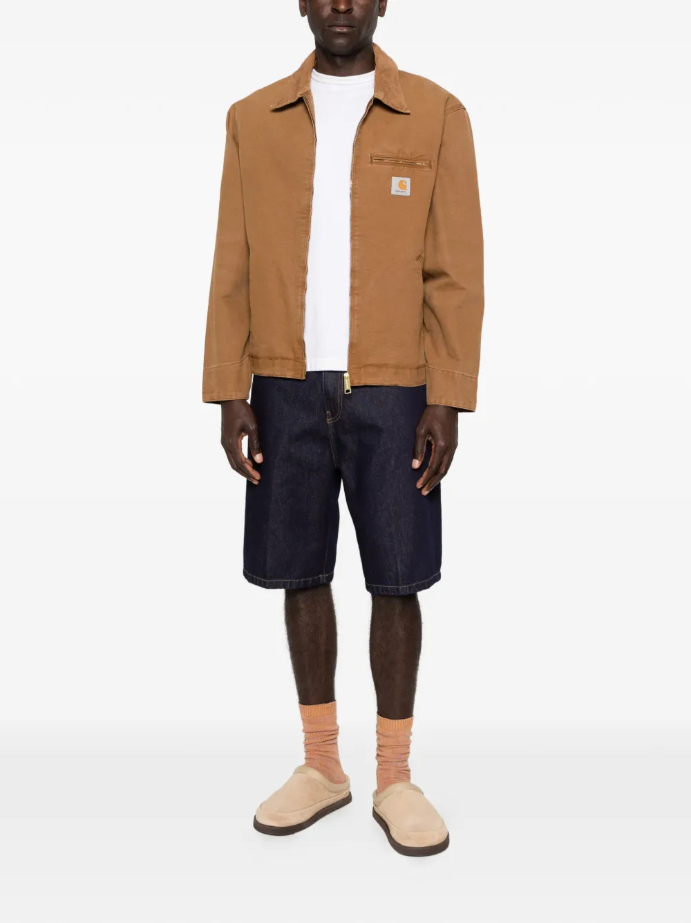 Carhartt WIP Landon denim shorts Blauw
