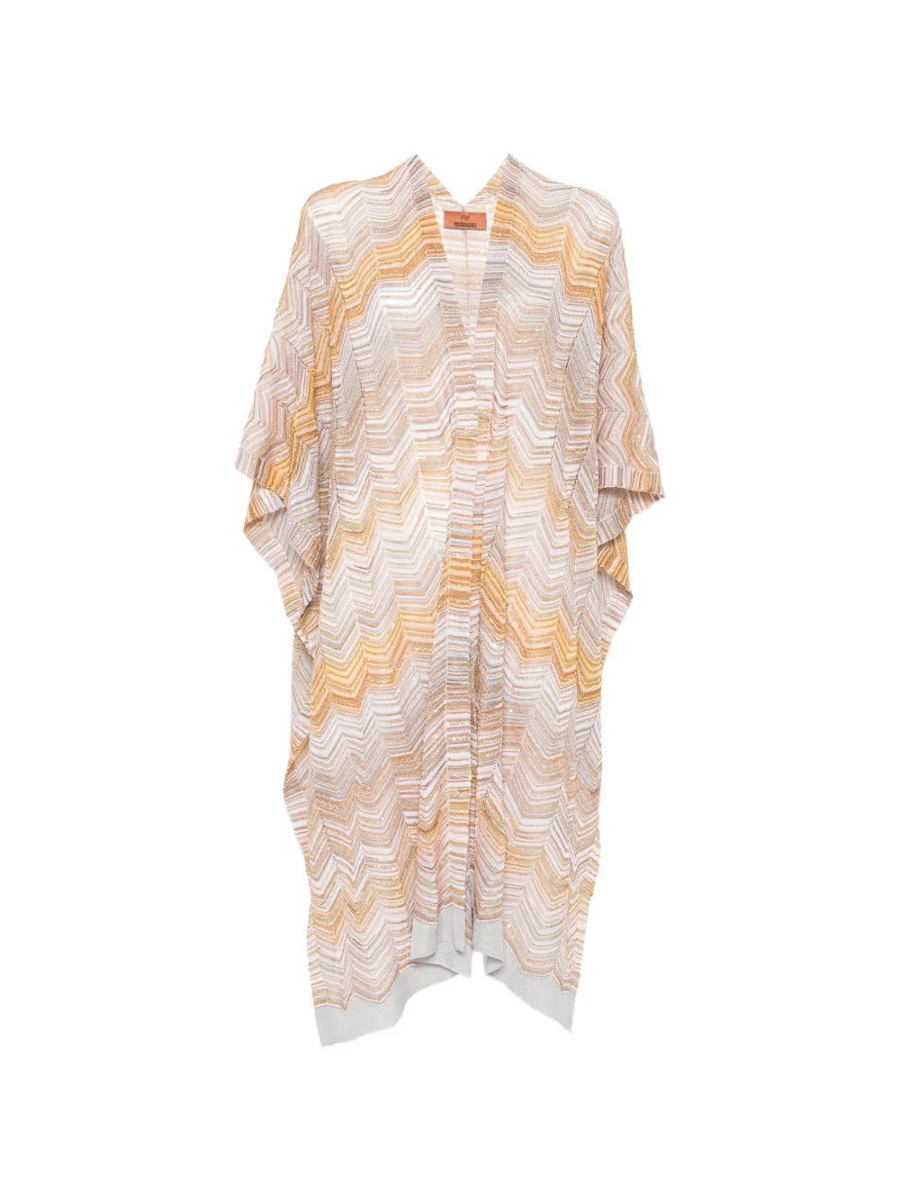 Missoni chevron-pattern scarf - Toni neutri