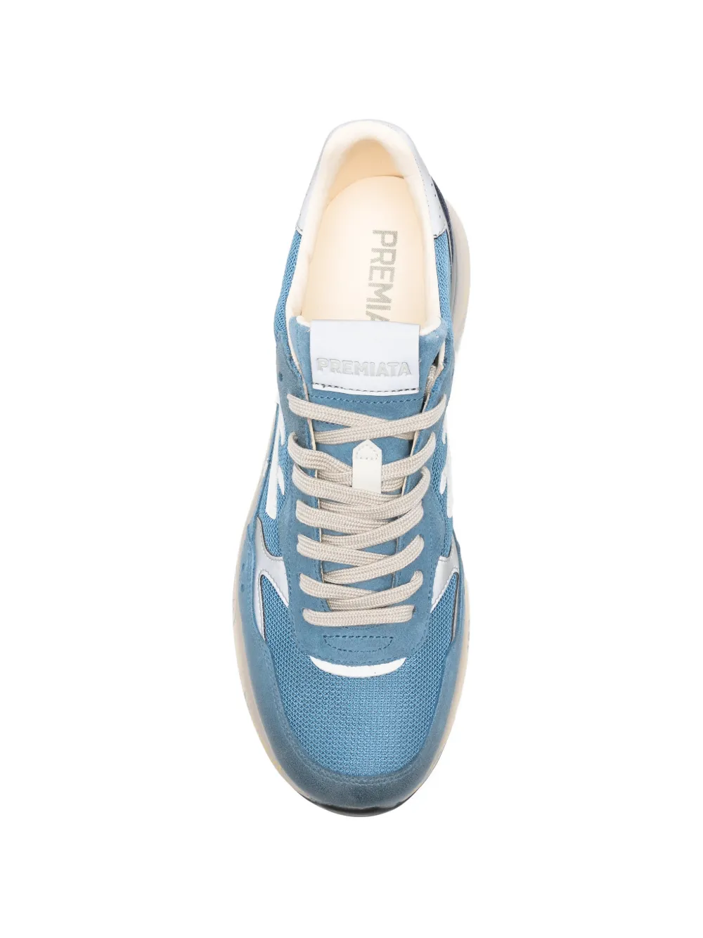 Premiata logo-appliqué sneakers Blauw