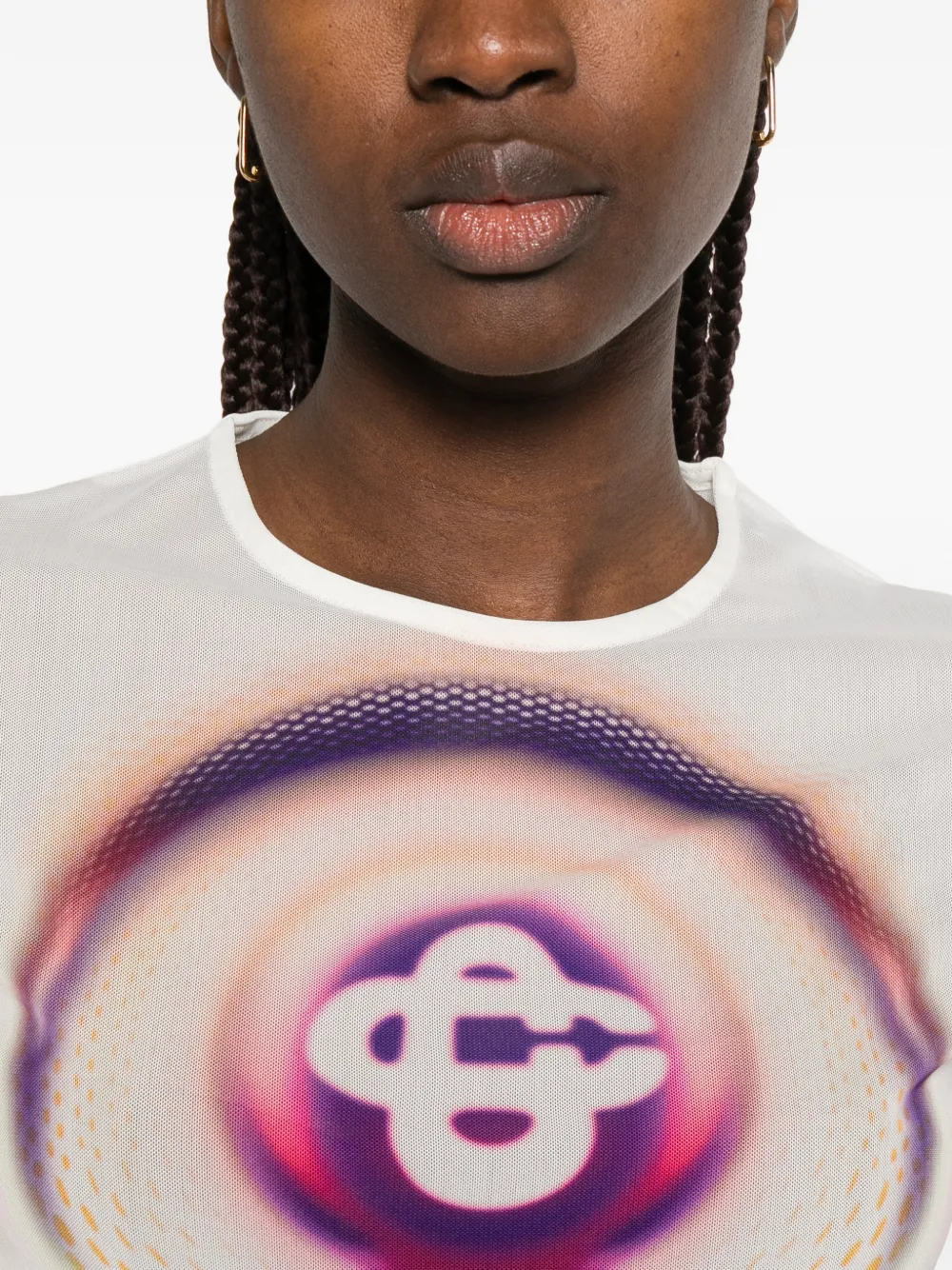 Casablanca T-shirt met grafische print Oranje