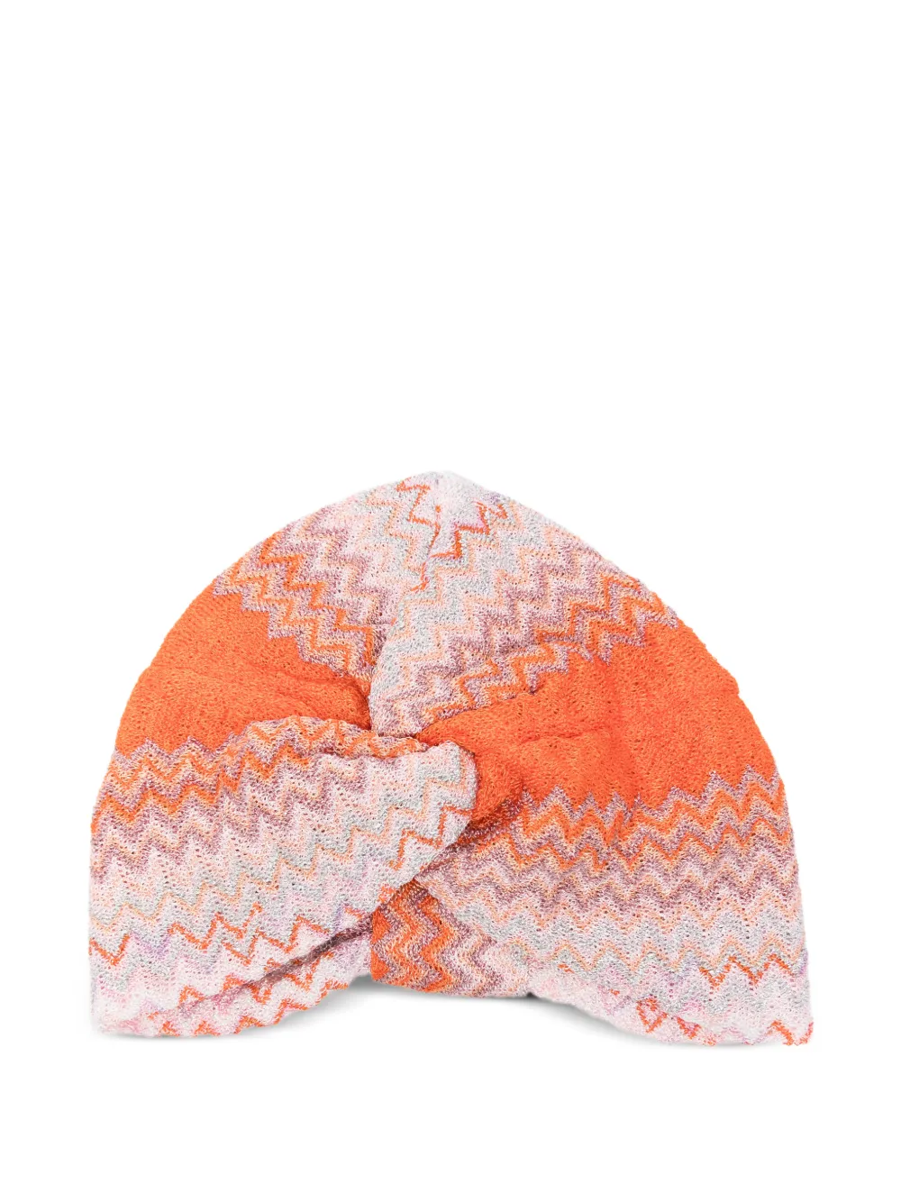 Missoni zig zag twist beanie - Arancione