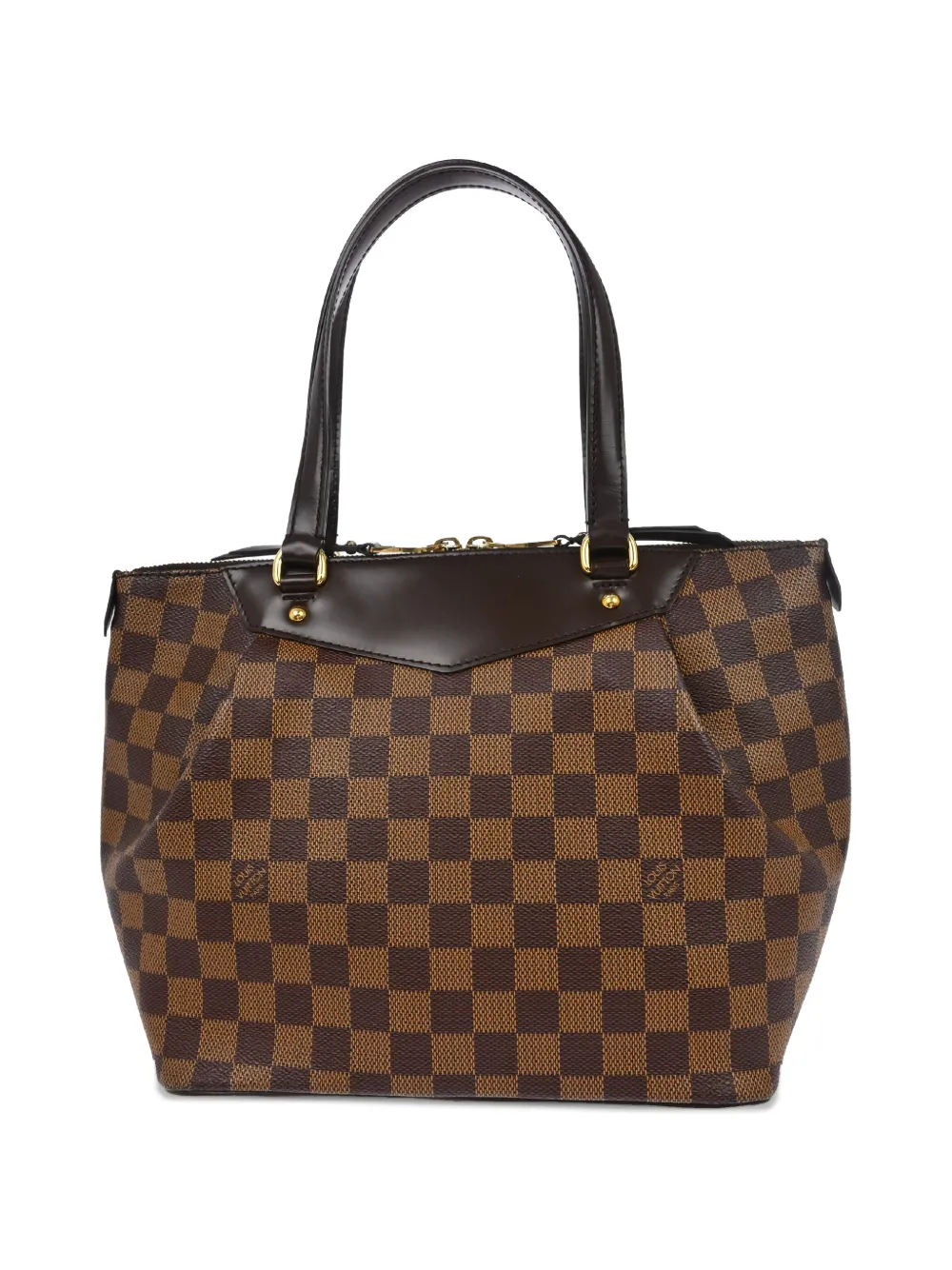 Louis Vuitton Pre-Owned 2011 check pattern shoulder bag - Marrone