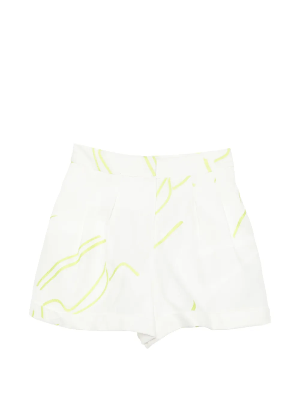SHIATZY CHEN lightweight jacquarded shorts - White