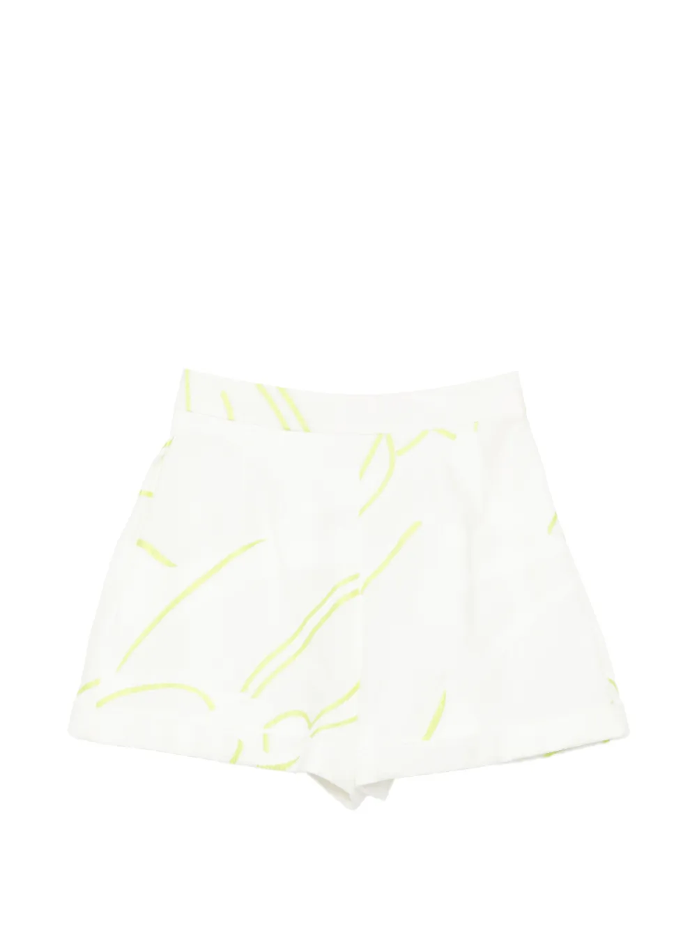 SHIATZY CHEN Lichtgewicht shorts met jacquard Wit