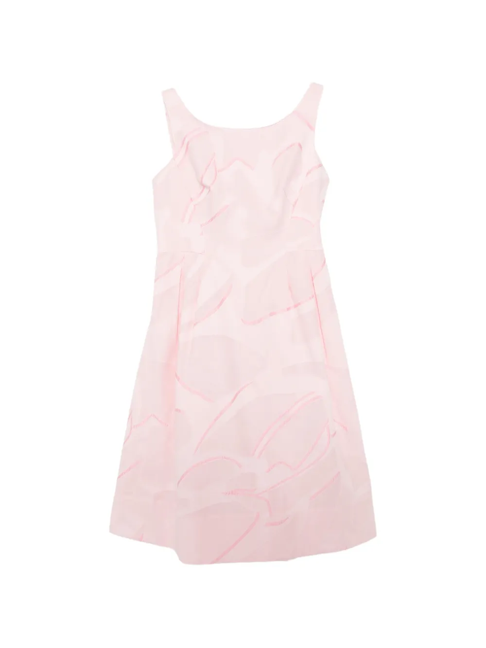 Shiatzy Chen Lightweight Jacquarded Dress In Pink
