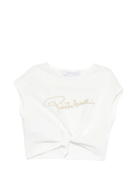 Roberto Cavalli Junior knot-detail T-shirt