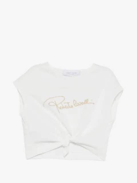 Roberto Cavalli Junior knot-detail T-shirt