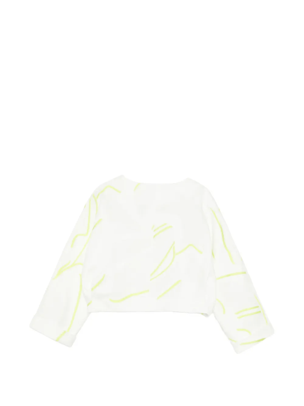 SHIATZY CHEN Cropped jack met jacquard Wit