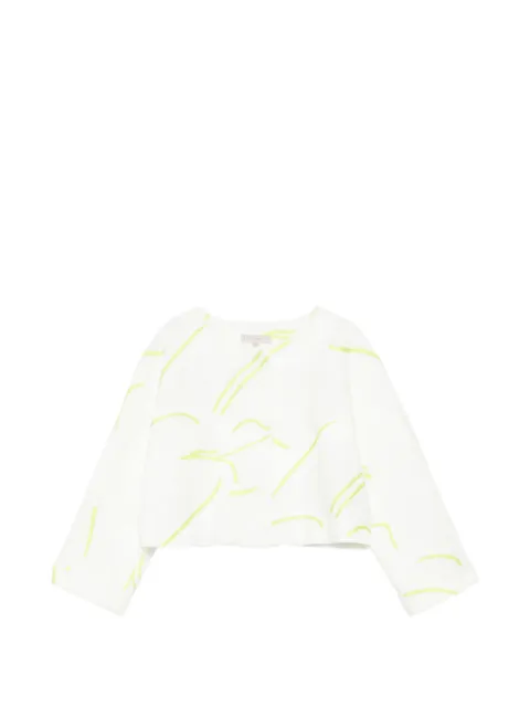 SHIATZY CHEN jacquard cropped jacket