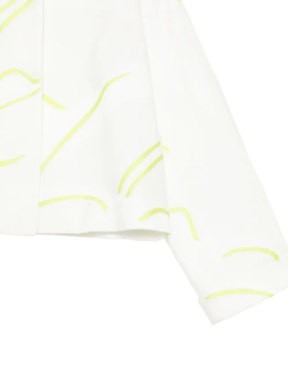 SHIATZY CHEN Cropped jack met jacquard Wit