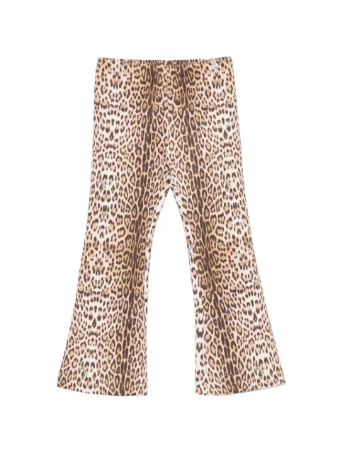 Roberto Cavalli Junior leopard-print trousers
