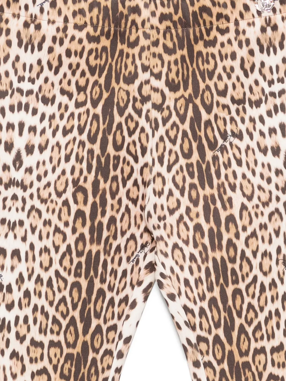 Roberto Cavalli Junior Broek met luipaardprint Beige