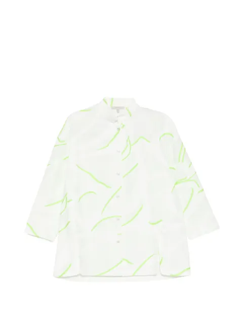 SHIATZY CHEN chamarra en jacquard con cuello alzado