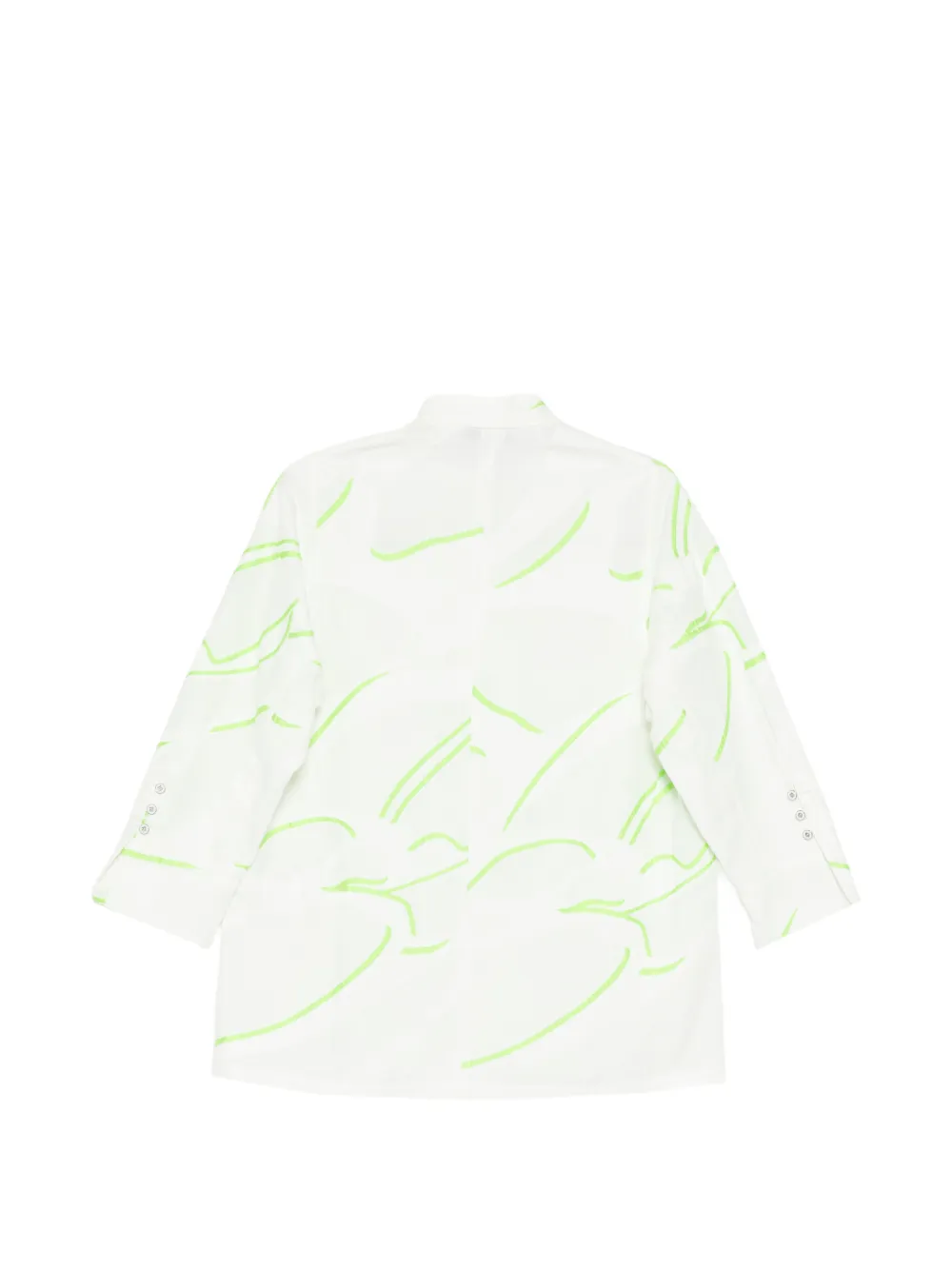 SHIATZY CHEN Jack met opstaande kraag en jacquard Wit