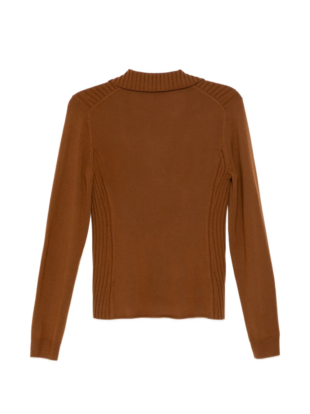 Theory Geribbelde polotop Bruin