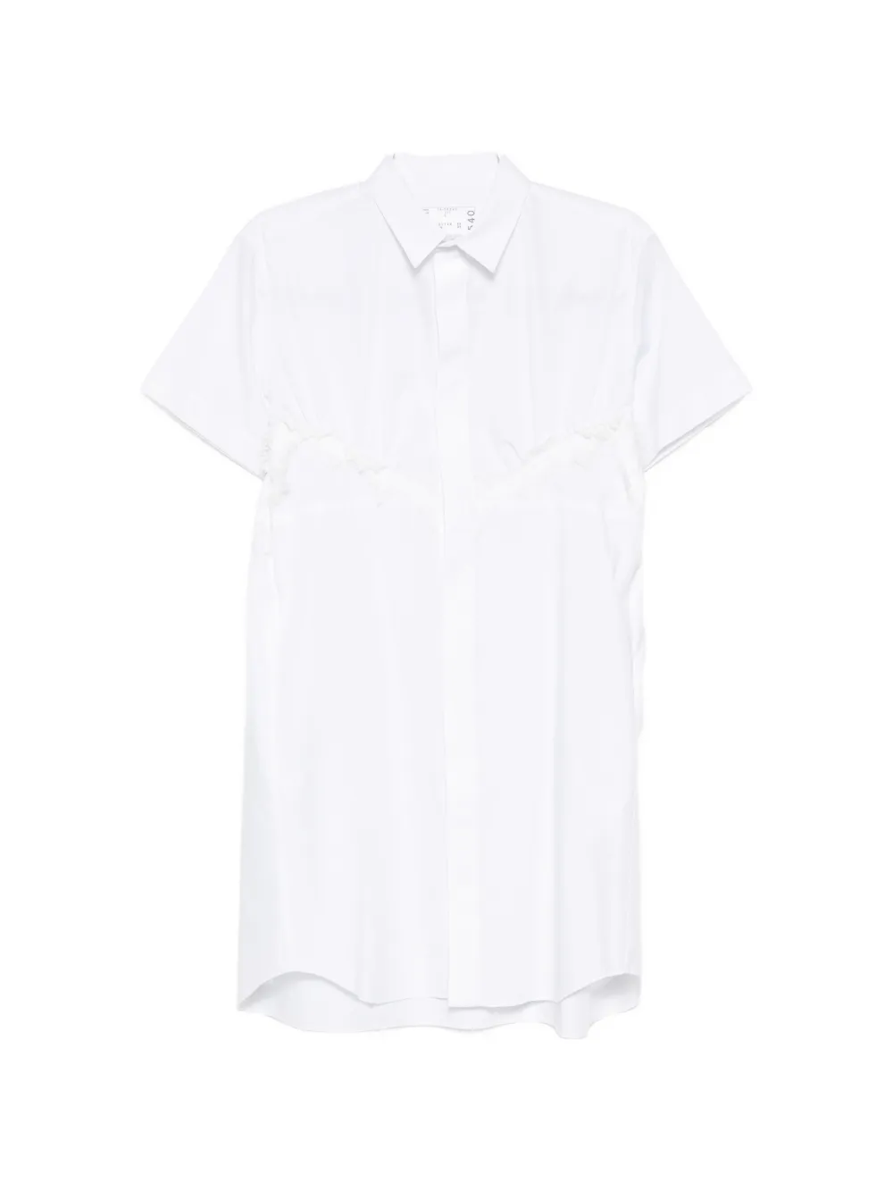 sacai poplin dress - Weiß