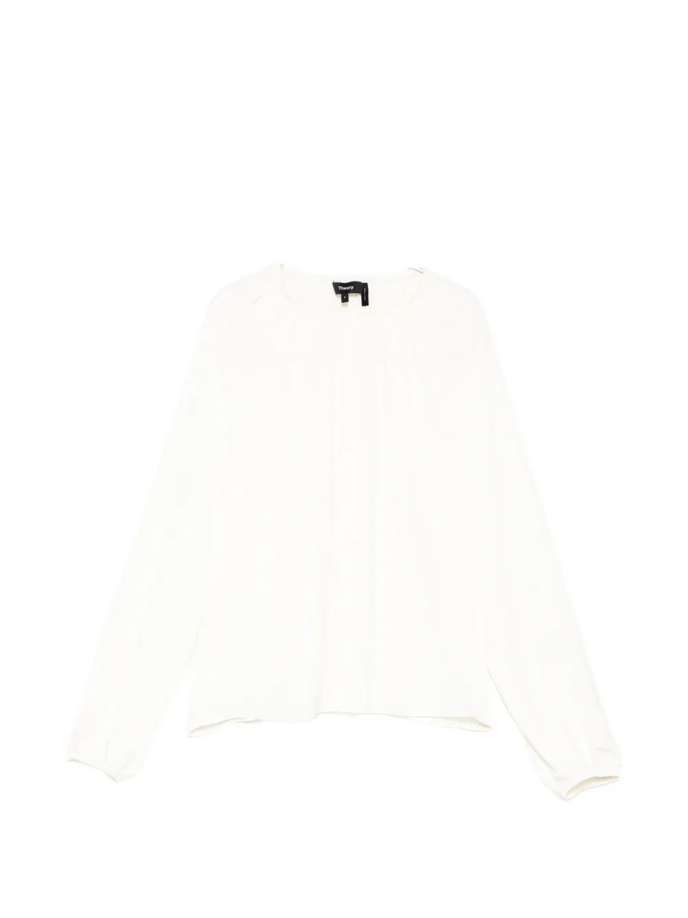 Theory pleated long-sleeveshirt - Bianco