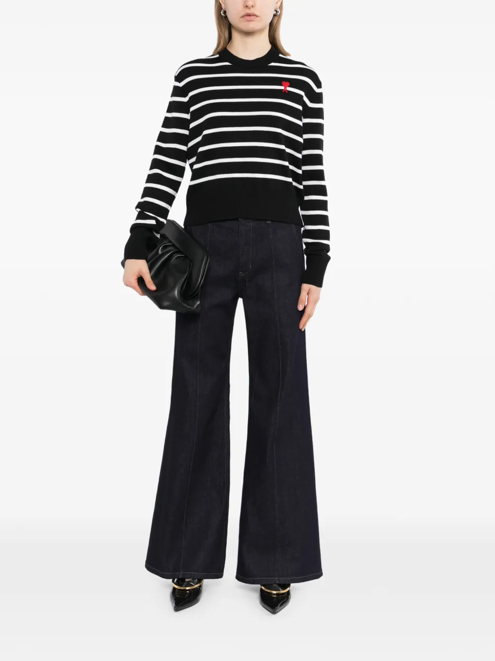 Theory Fluid flared jeans Blauw