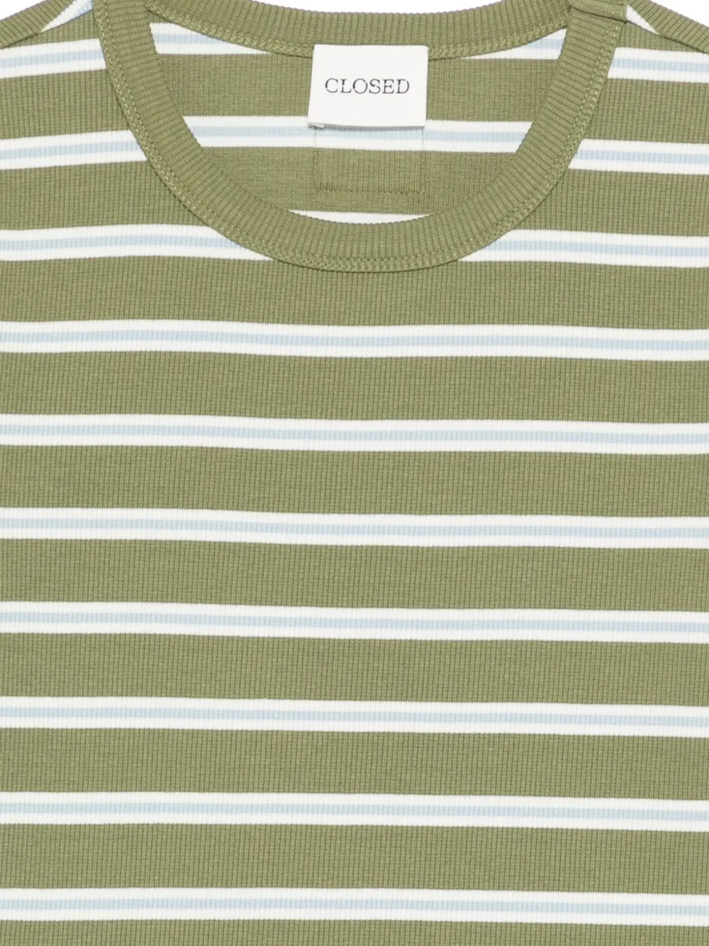 Closed Gestreept T-shirt Groen