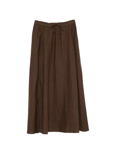 Closed drawstring maxi skirt