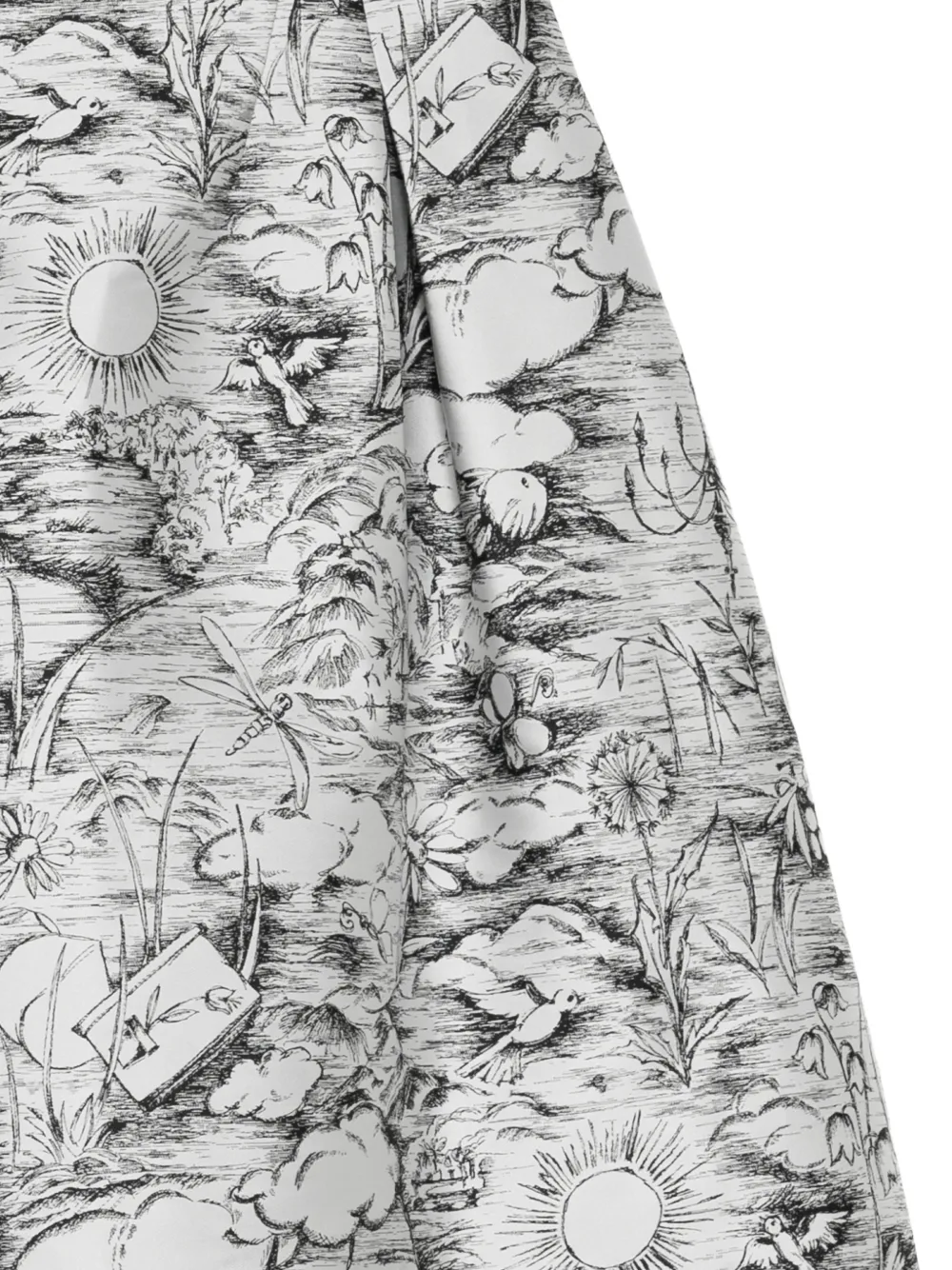 SHIATZY CHEN Midi-rok met jacquard Grijs