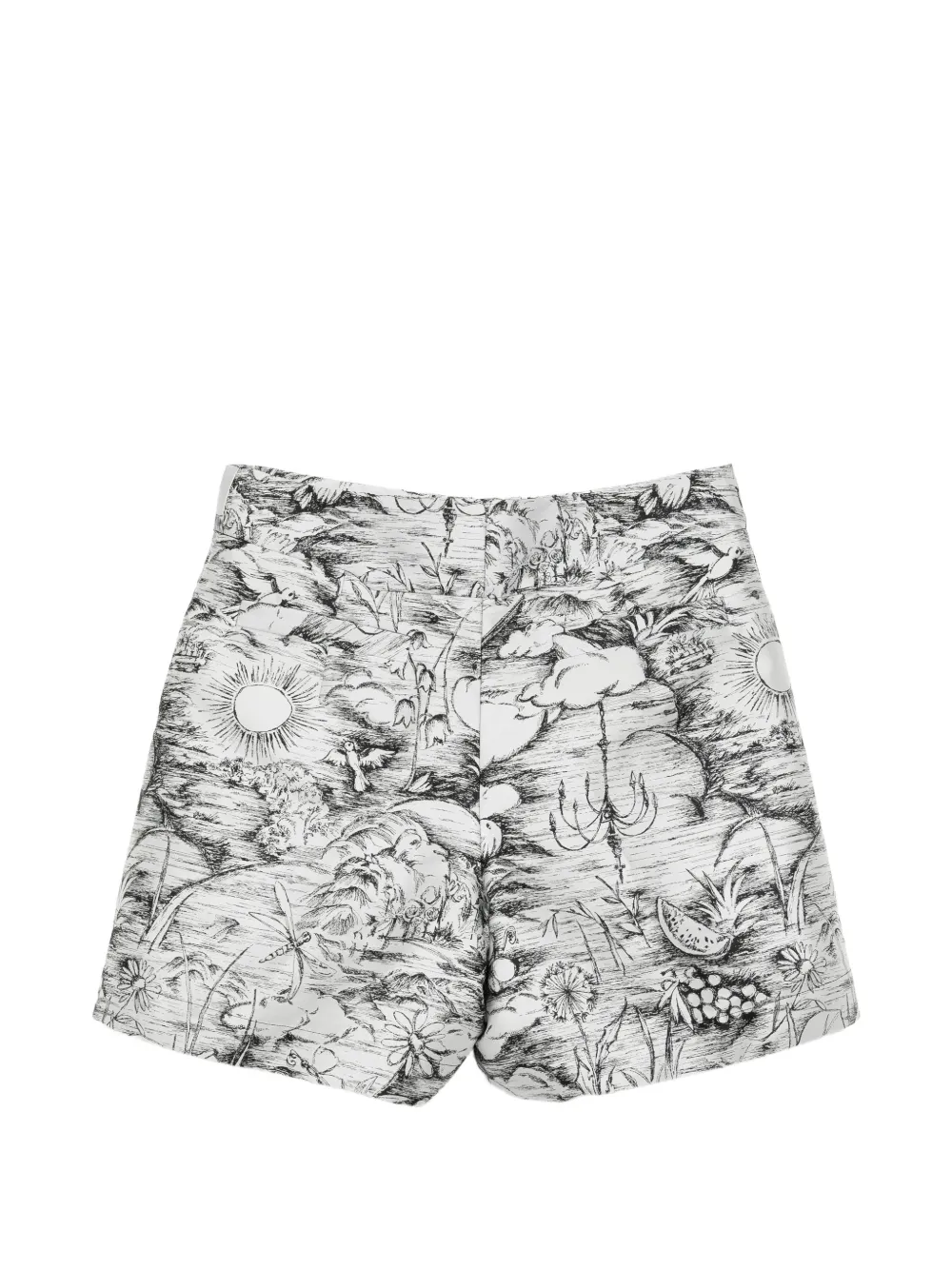 SHIATZY CHEN Fête of Petal shorts met jacquard Grijs