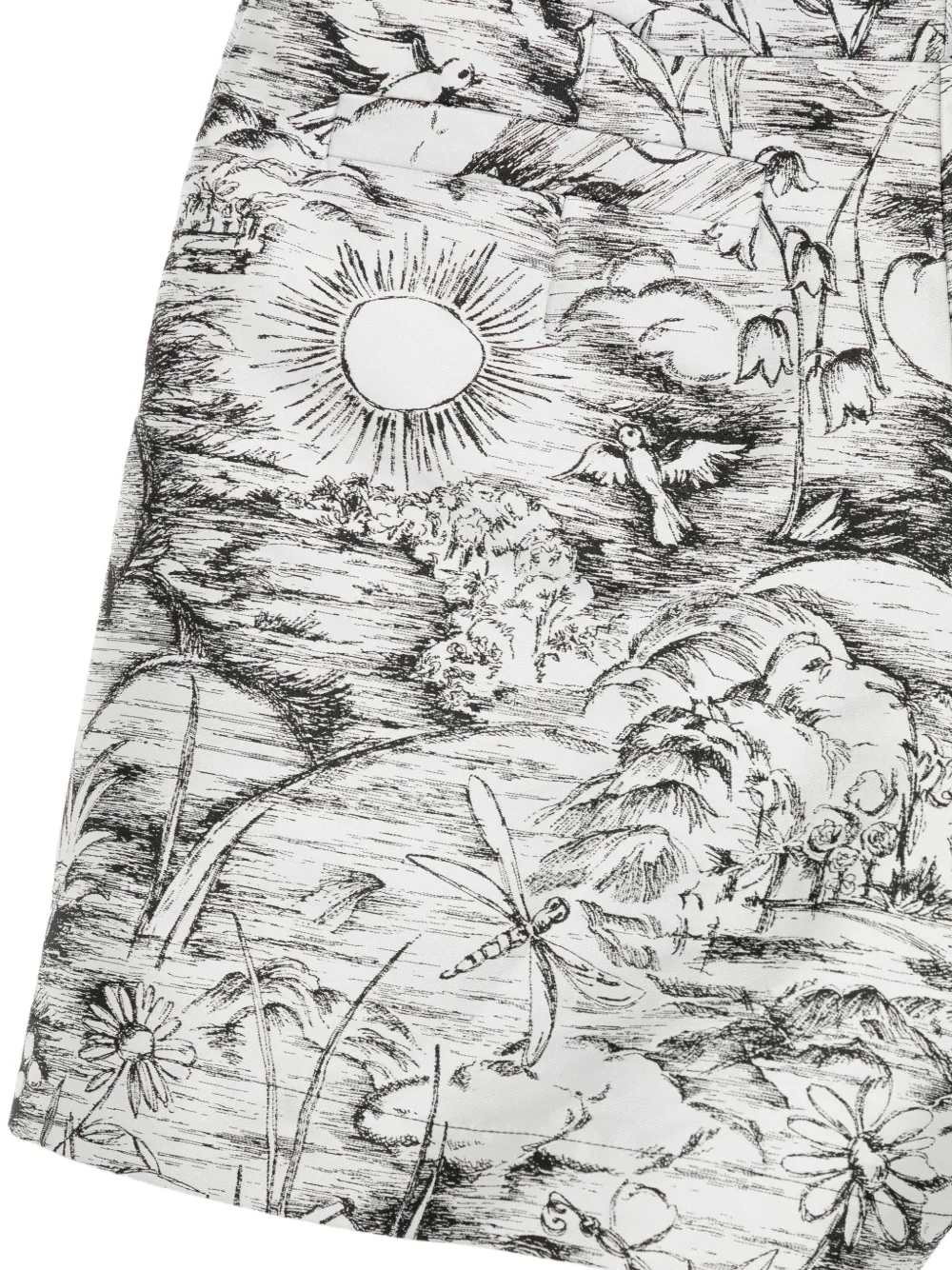 SHIATZY CHEN Fête of Petal shorts met jacquard Grijs