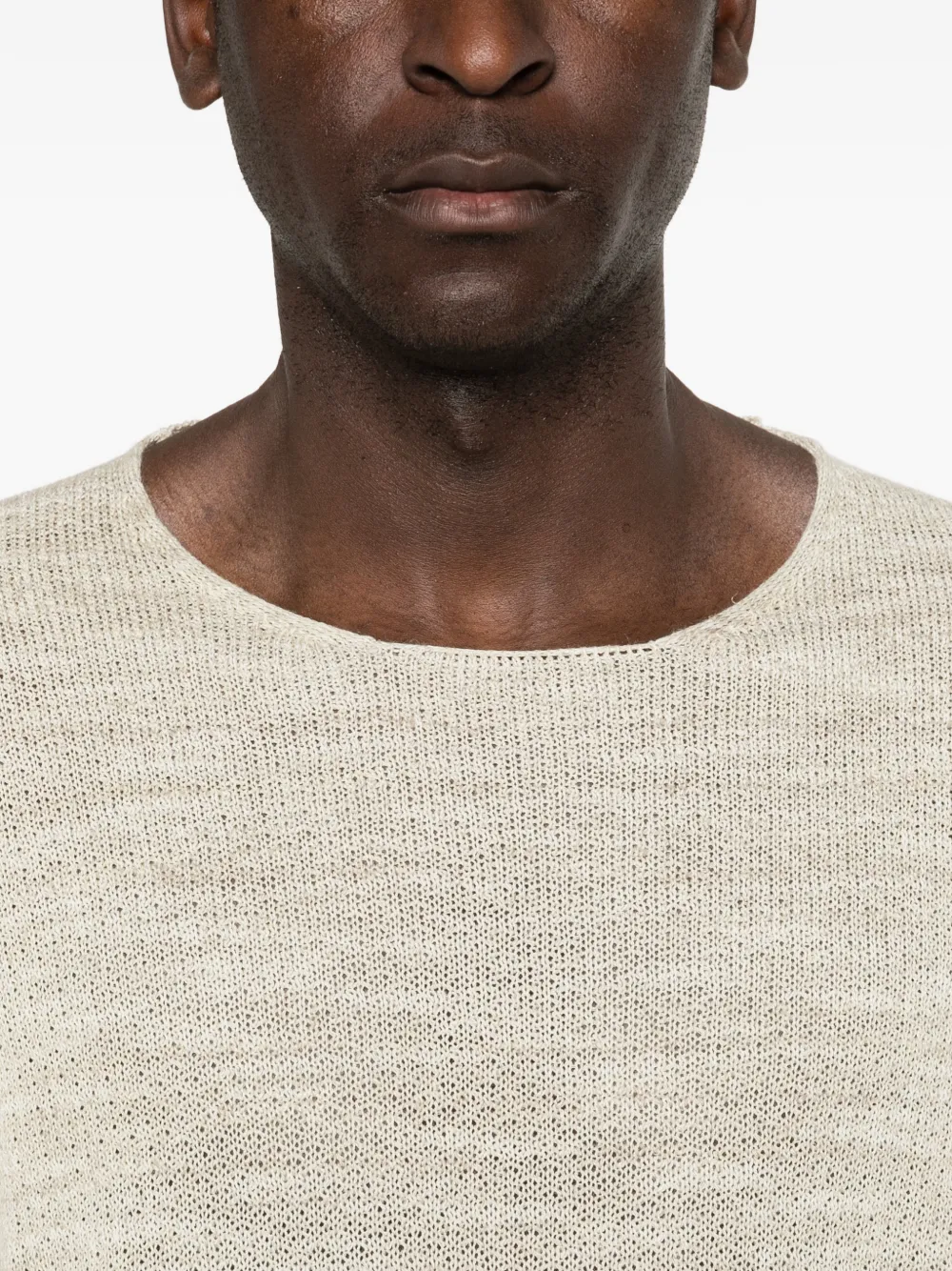 Roberto Collina Sweater met ronde hals Beige