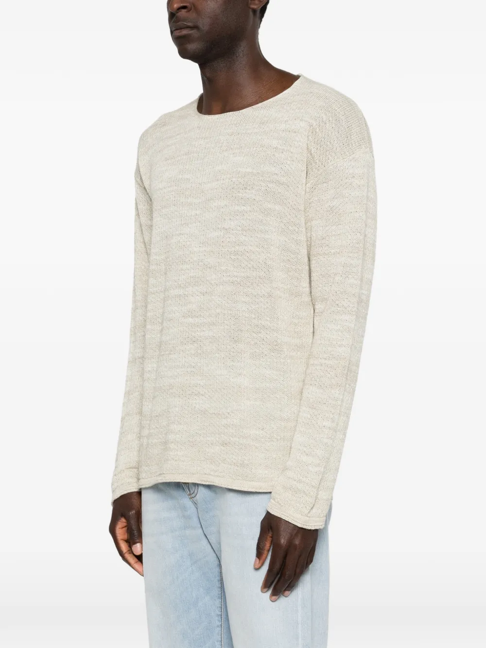 Roberto Collina Sweater met ronde hals Beige