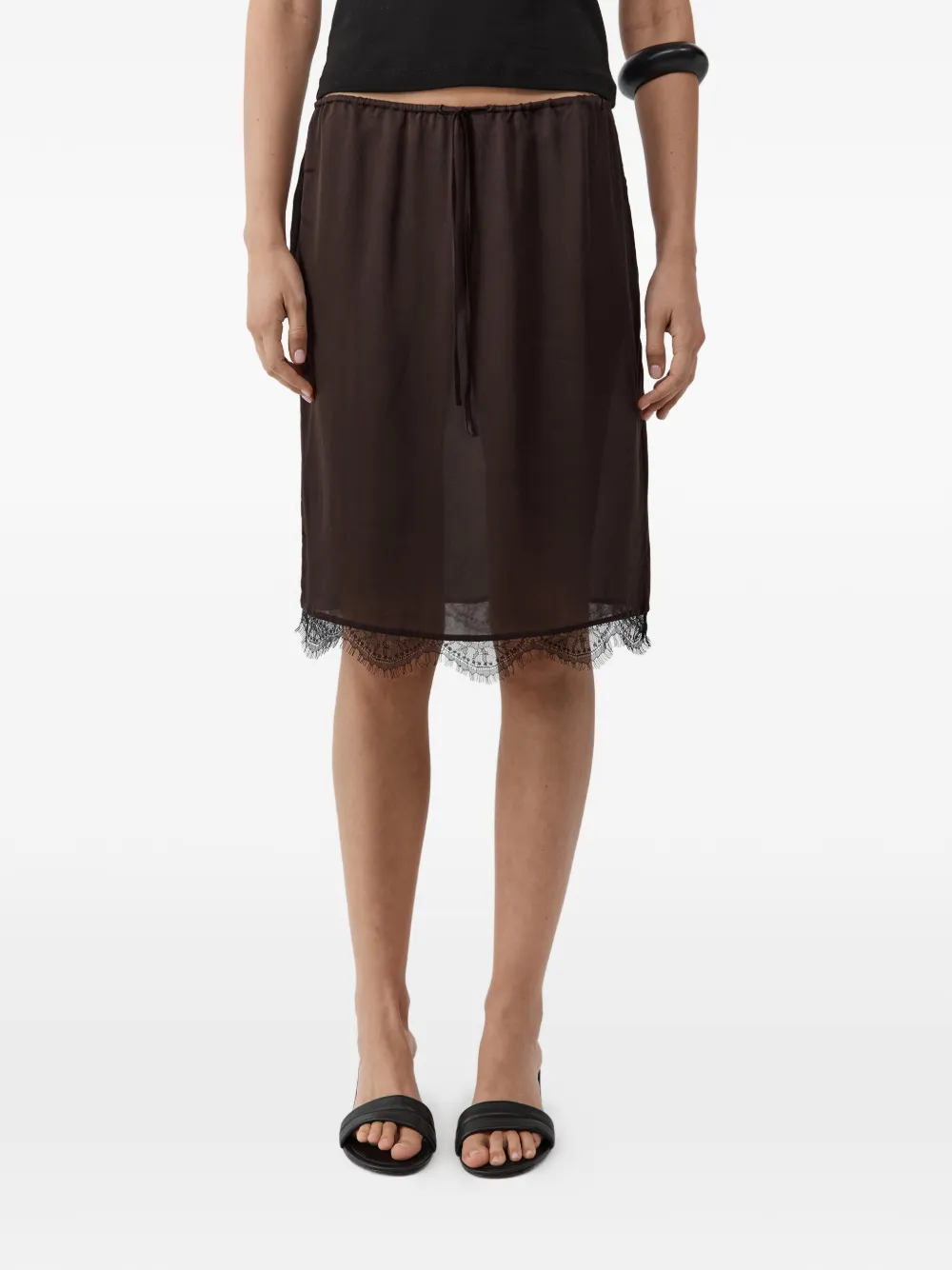  St. Agni Lace Skirt - Brown 