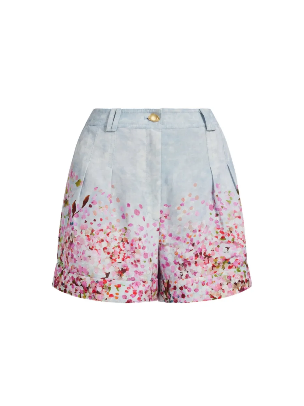  Aje Fragments Floral Print Shorts - Blue 