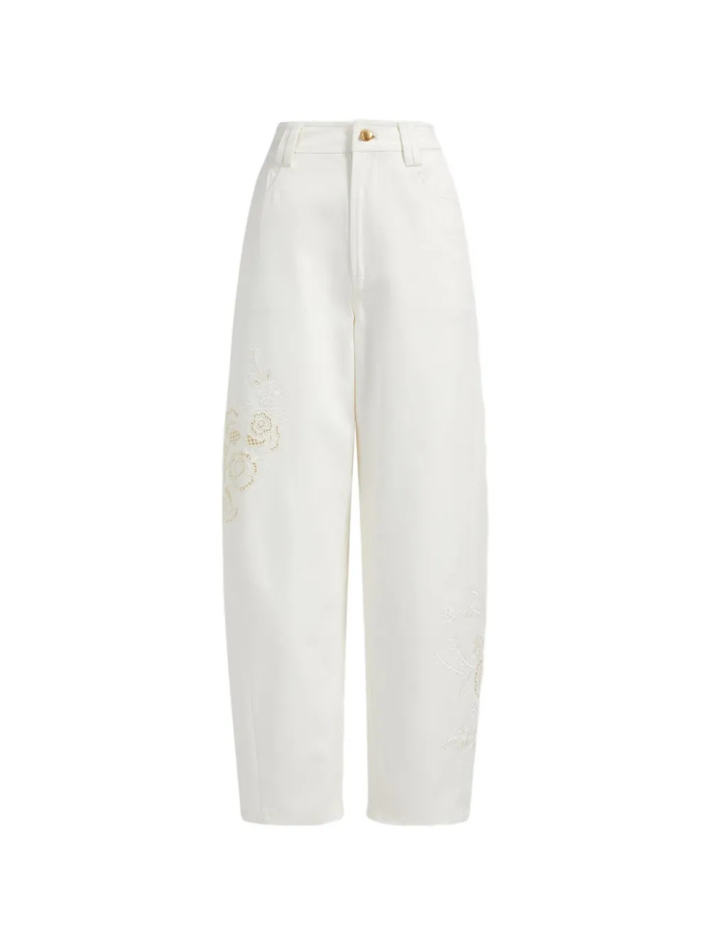 Aje embroidered trousers - Bianco