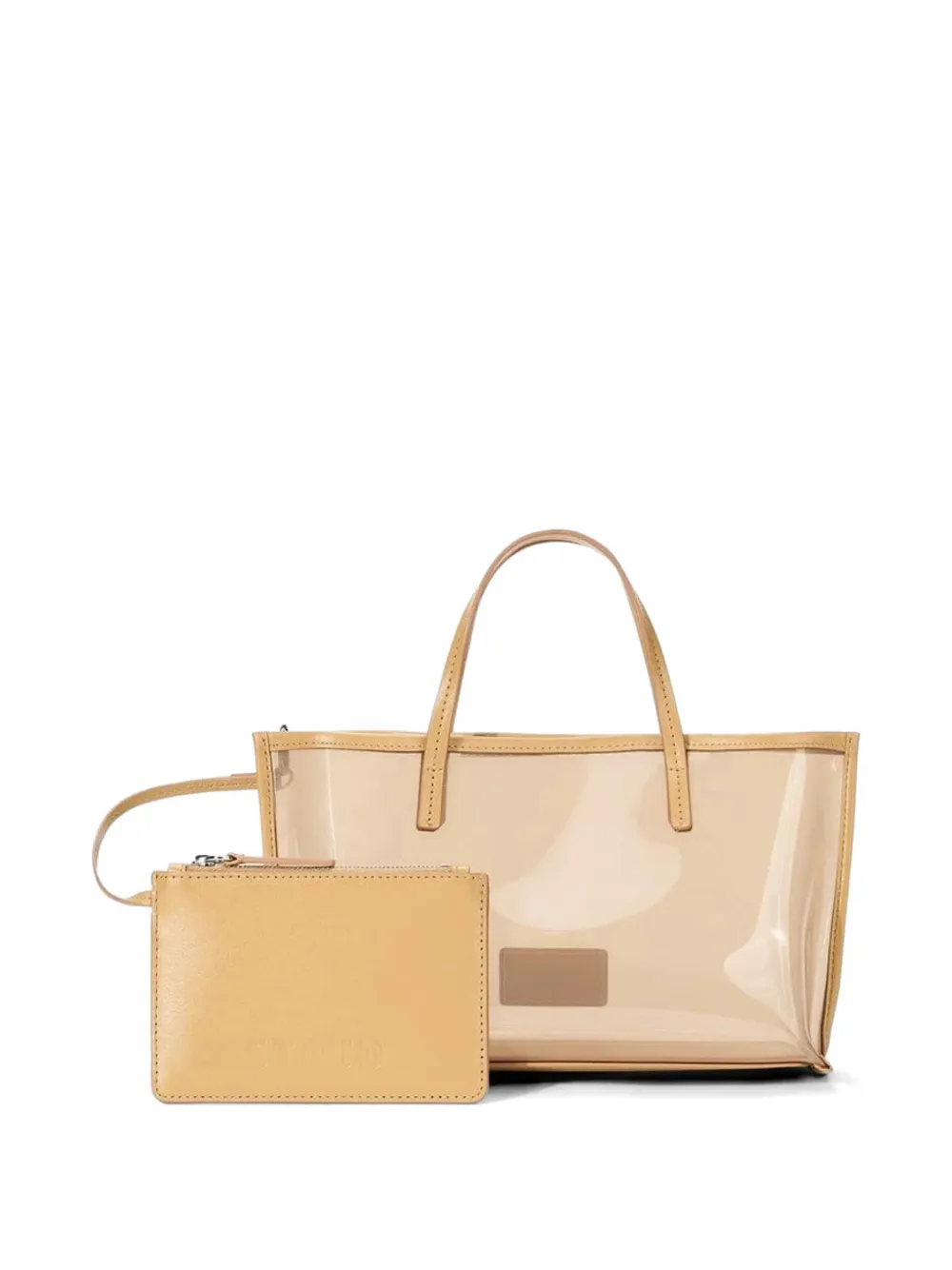 STAUD Christos mini-shopper Beige