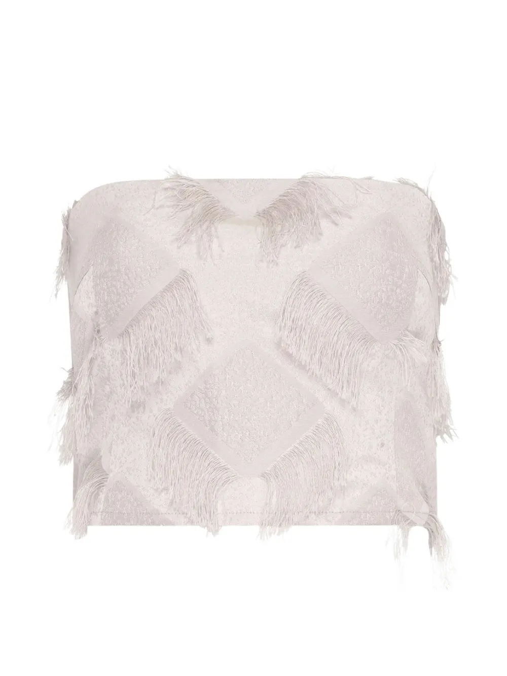 Paris Georgia Iona Tube fringed top - Bianco
