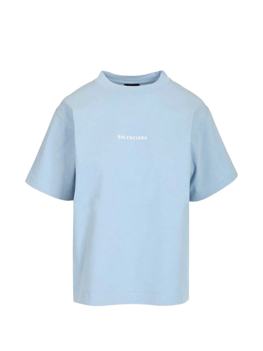 Balenciaga Back printed T-shirt - Blu