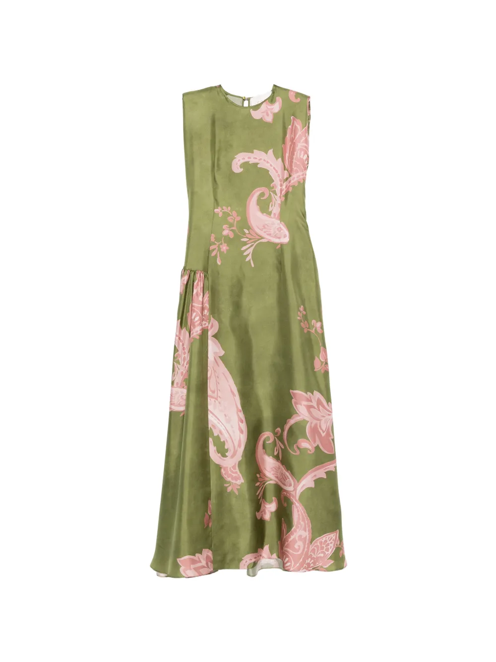 CO.GO paisley-print sleeveless maxi dress - Verde