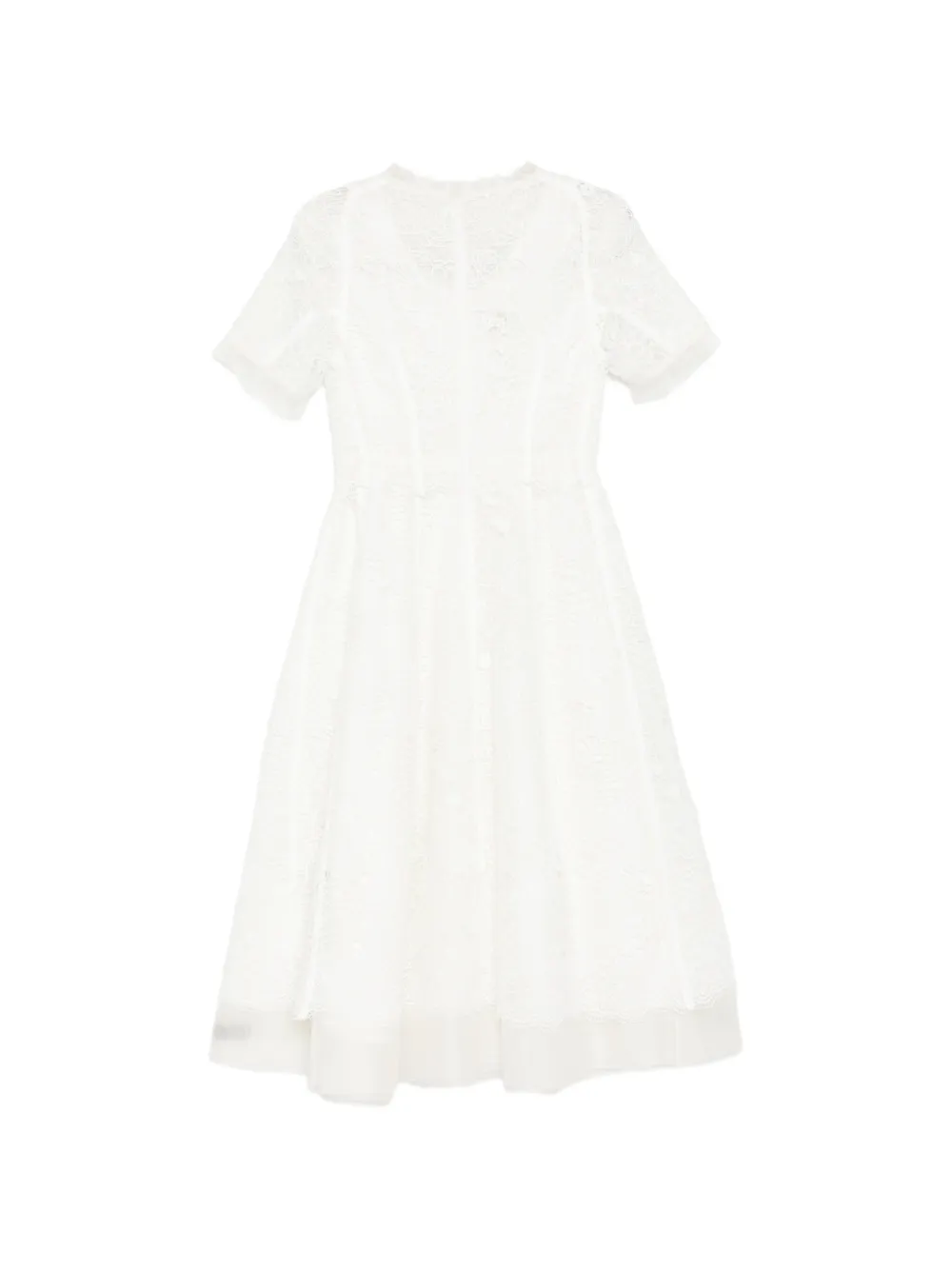 SHIATZY CHEN Midi-jurk met kant Wit