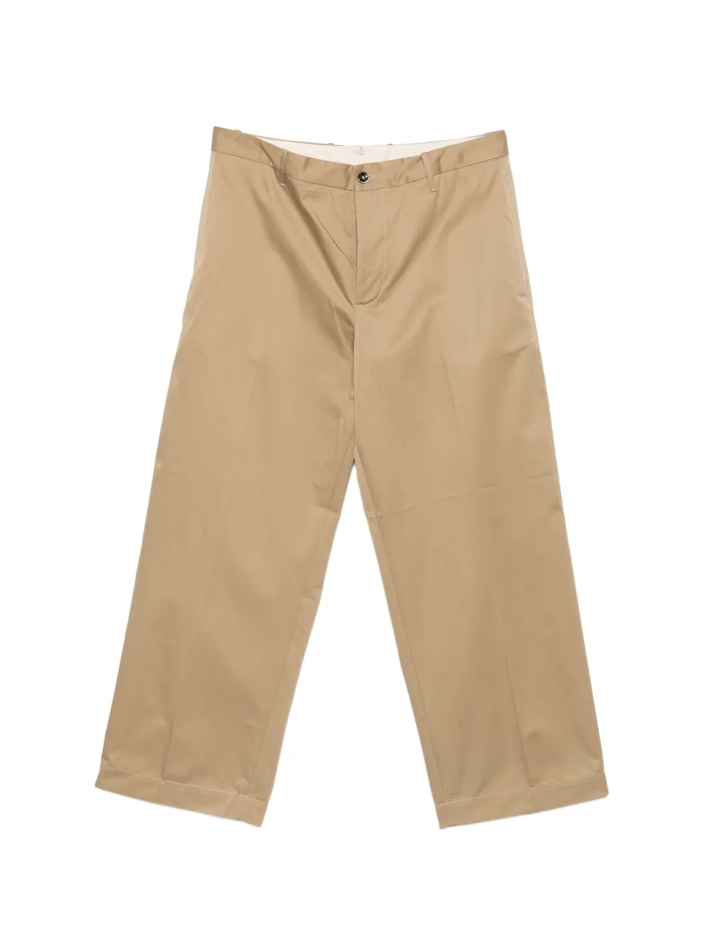 Nine In The Morning button-fastening trousers - Toni neutri