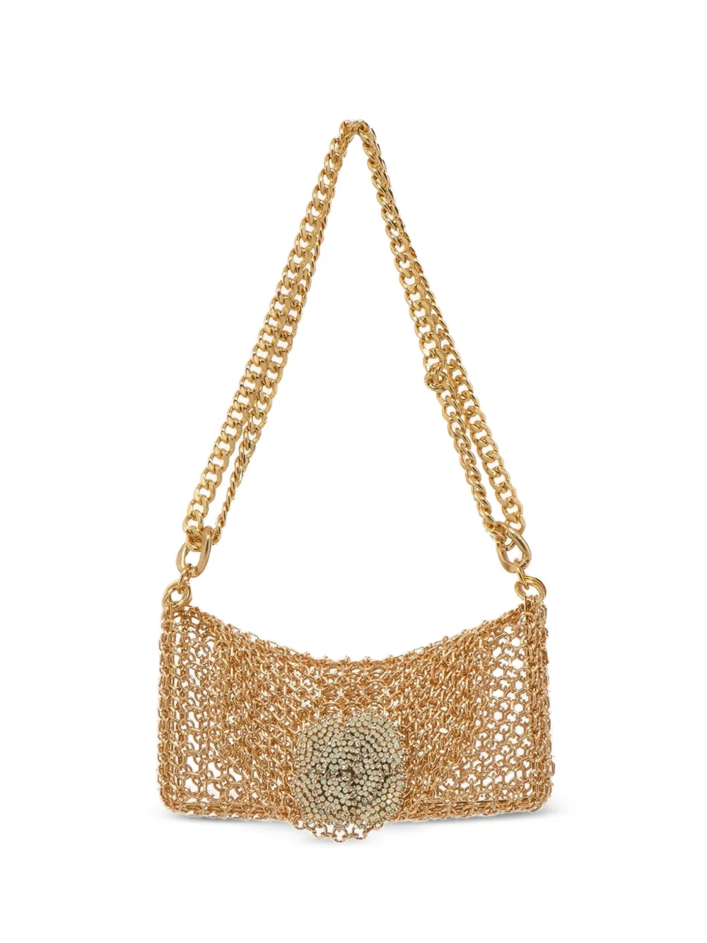 Silvia Gnecchi Camelia embellished shoulder bag - Oro