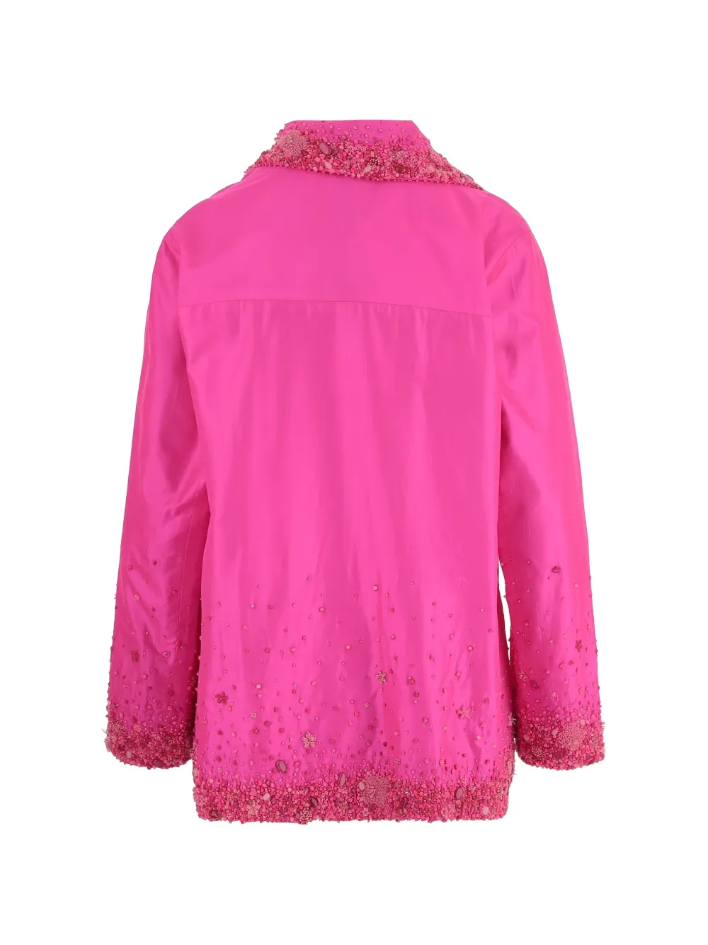  Pero Double-breasted Silk Jacket - Pink 