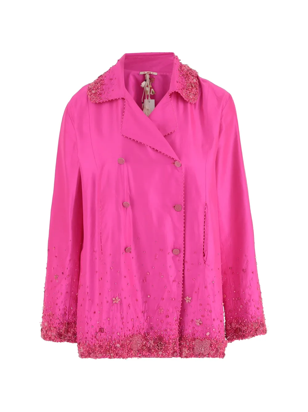 Pero double-breasted silk jacket - Rosa