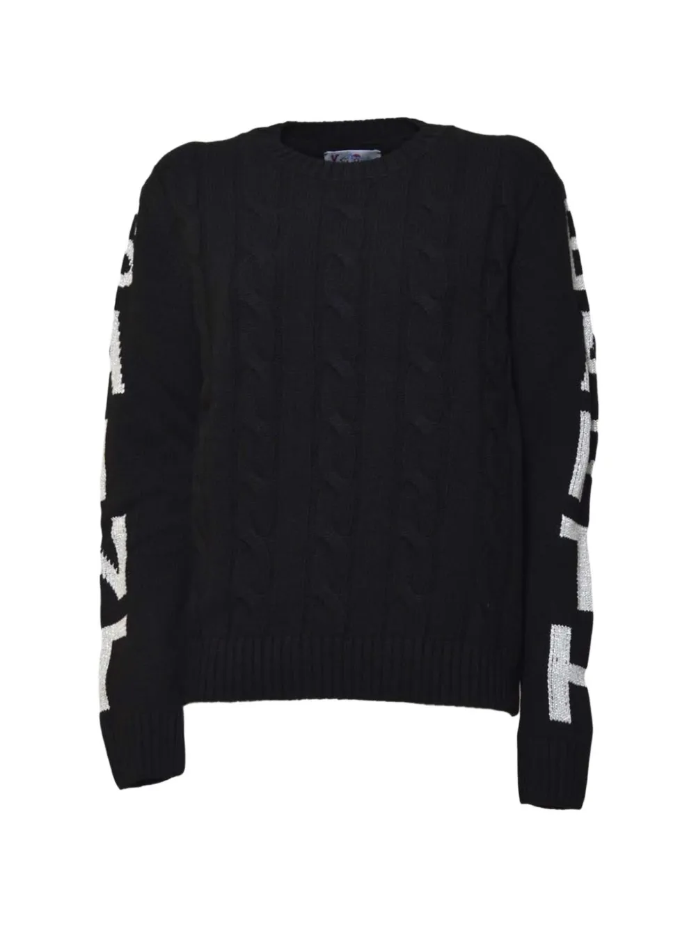 MC2 Saint Barth Kids cable-knit sweater - Nero