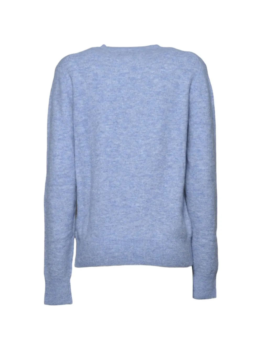 MC2 Saint Barth Trui met geborduurd logo en geribbelde afwerking Blauw