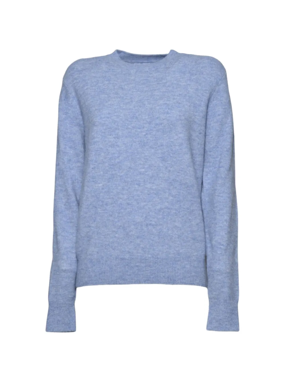 MC2 Saint Barth Trui met geborduurd logo en geribbelde afwerking Blauw