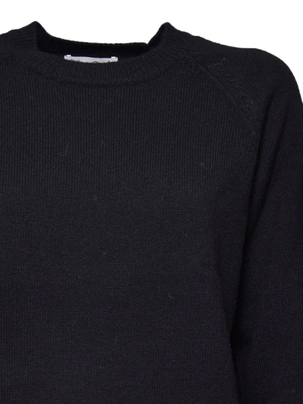 MC2 Saint Barth Trui met ronde hals en raglan mouwen Zwart