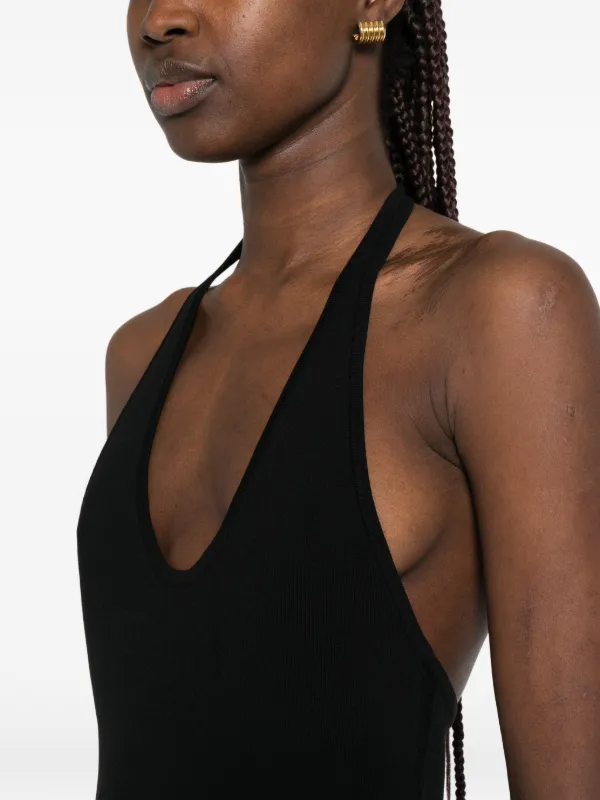 toteme halter dress Toteme - Compact Knit Halter Dress Black - L