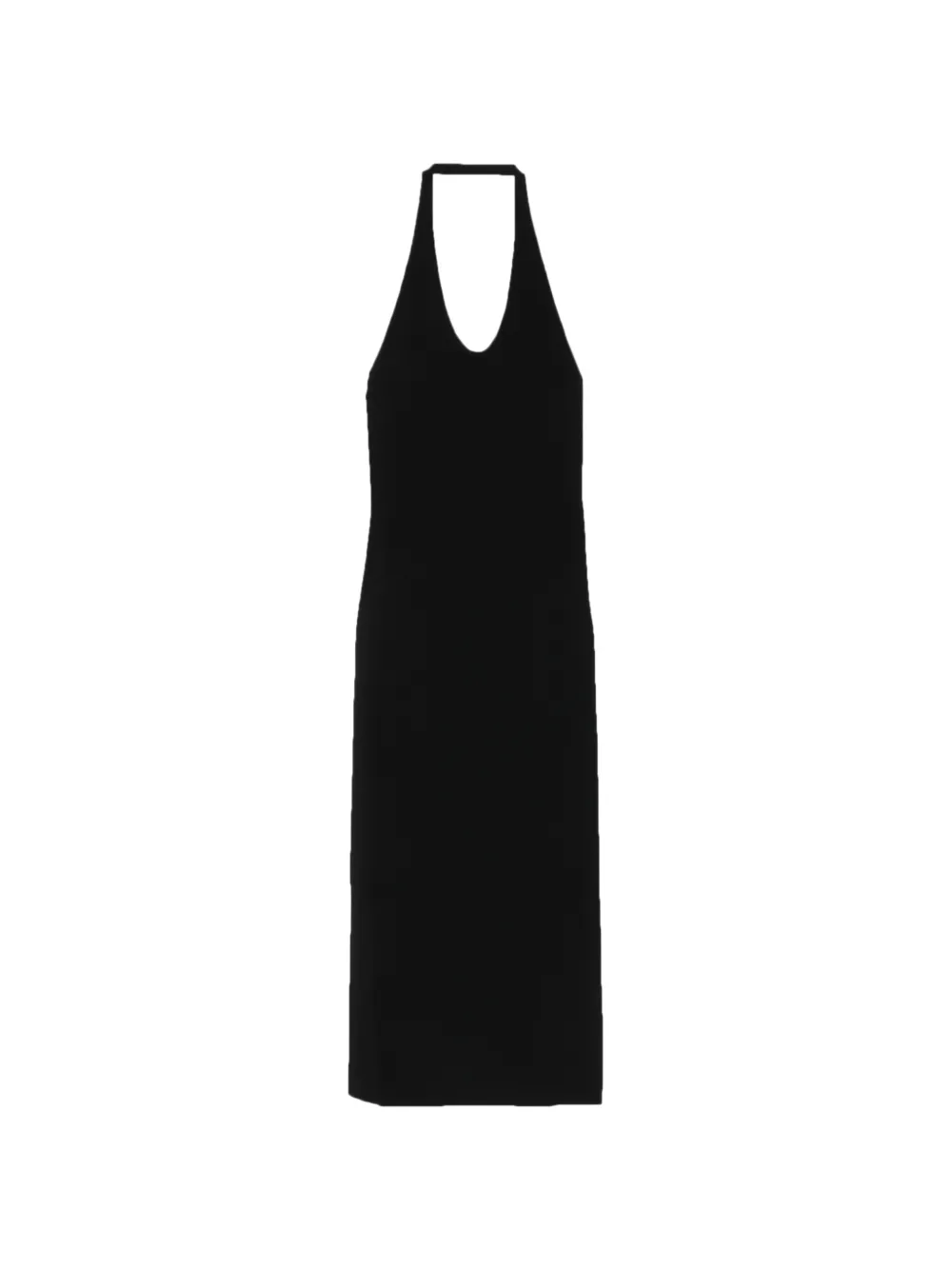 TOTEME halterneck midi dress - Nero